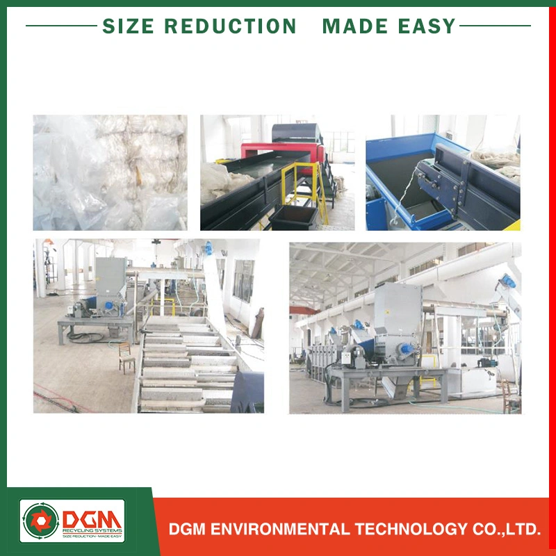 Wasted Plastic PE LDPE Film PP Woven Shopping Bag Crushing Washing Pelletizing Granulating Recycling Washing Line