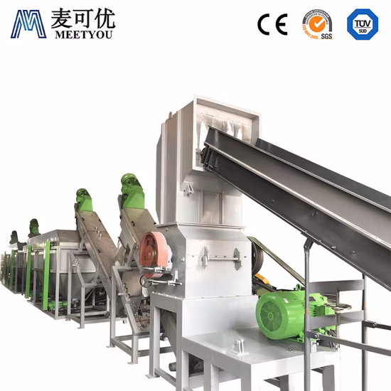 Rifiuti LDPE HDPE PP PE Film agricoli Nastro gocciolante Triturazione Riciclaggio della plastica Lavaggio Asciugatrice Linea di impianti
