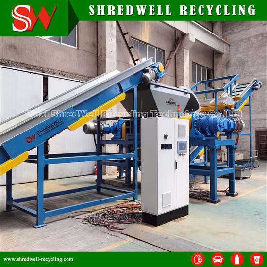 Macchina per il riciclaggio di rottami/rifiuti metallici, impianto di frantumazione di tamburi metallici